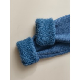 Women's Thick & Soft Sweater with Bow Buttons - Winter Warm Round Neck Long Sleeve Cozy Sweater, Beige & White Cable- Design, All-Season Casual Elegant Pullover for Fall and Winter Layering, Hand Wash or Dry Clean, Solid Color with Bow Detail, Medium Stretch, Relaxed Fit, Fleece Lining for Extra Warmth, Chic and Comfortable for Casual Attire, Cozy Sweaters For Women, Casual Long Sleeve Sweater, Oversized Knit Sweater, Colourfull Loose Sweater For Women,