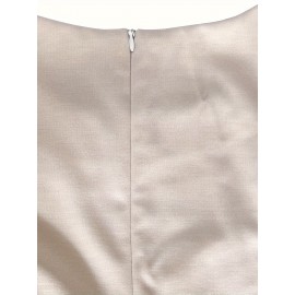 Crew Neck Big Swing With Pocket Essential Dress, Elegant Puff Sleeve Dress For Spring & Summer, Women's Clothing