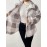 Plus Size, Women's Plus Size Elegant Plaid Jacket with Teddy Bear Collar & - Cozy Winter Coat, Black & White Check Pattern, Button Front Closure, Machine Washable Long Sleeve Outerwear for Fall/Winter (Casual to Formal) - Warm