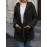 Plus Size, Women's Teddy Bear Plush Winter Coat - Elegant Hooded Jacket with Plush, Front Pockets & Button Closure, Beige/Black Mid-Length Outerwear for Fall/Winter, Machine Washable Cold Weather Blazer, Mature Style for Parties & Daily Wear