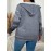 Chic Plus Size Cat Print Hooded Jacket with Pockets - Zip-Up, Long Sleeve, Polyester Blend - Elegant Women's Outerwear
